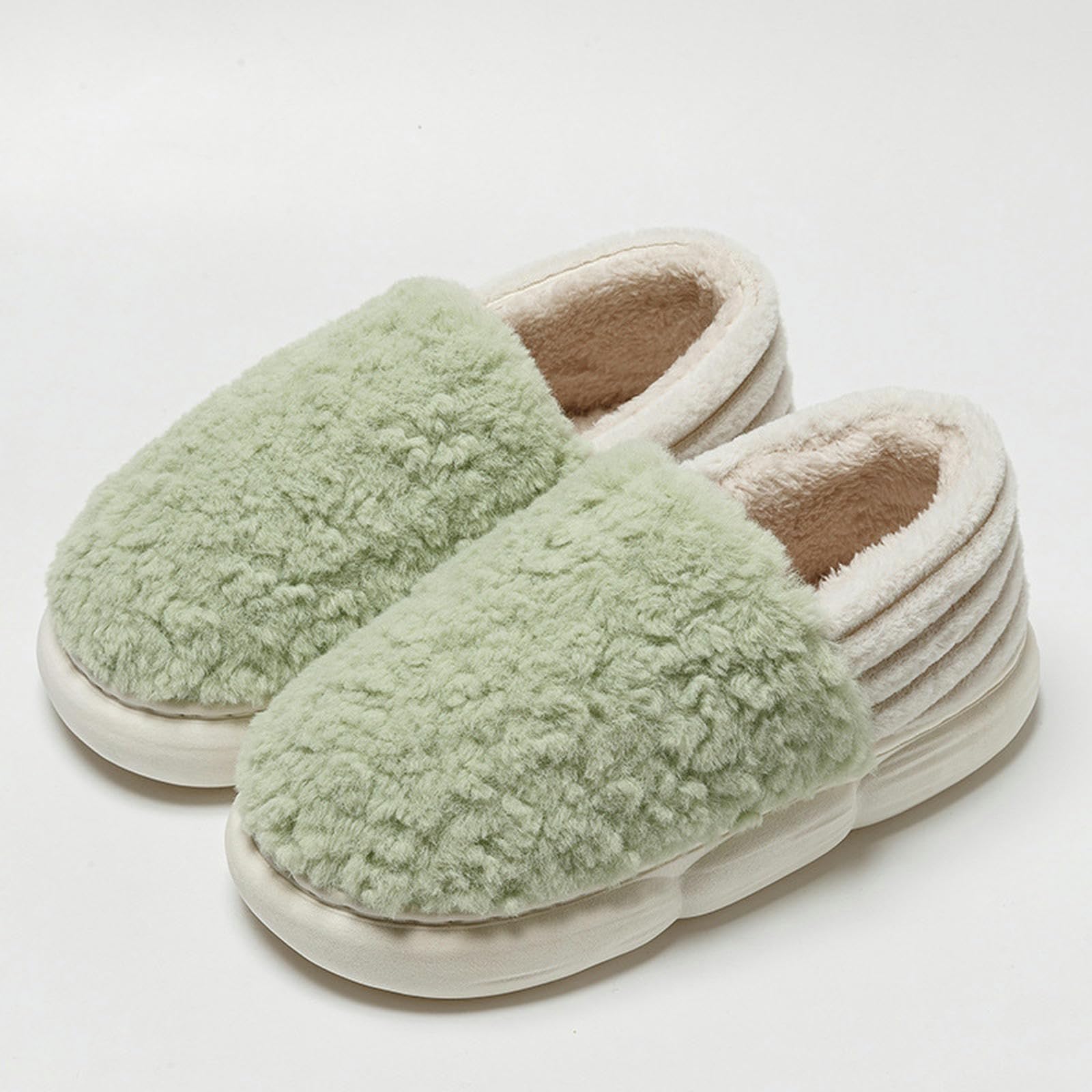 Zapatillas de estar por casa de animales para niña, pantuflas de invierno mullidas