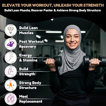 SHIFAA NUTRITION 2 Lbs Halal Whey Protein Powder Creamy Chocolate. 24g Protein, 5g BCAAs & 420mg Glutamine. for Building Lean Muscles & Recovery. Keto-Friendly, Gluten-Free, Non-GMO