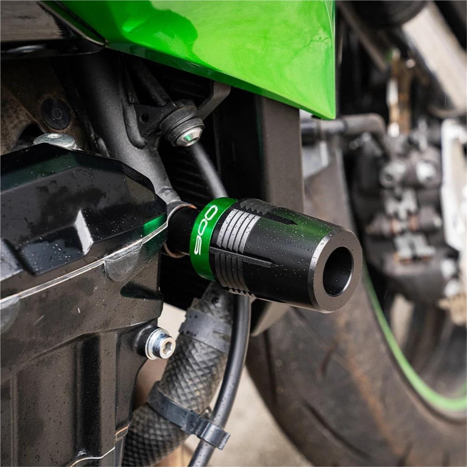 Moto Deslizadores Para KAWASAKI Z900 SE RS Z650 Para Ninja 650 2017-2025 Protector Chasis Motocicleta Parachoques Almohadilla Choque(A-Grey-650)