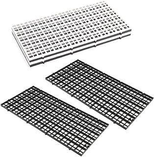 6 Pcs Grid Divider Tray Egg Crate 11.8inch Louvre Aquarium Fish Tank Bottom Isolation