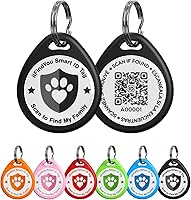 ilfindyou Personalized QR Code Dog Tags for Collars - Waterproof Pet ID with Scan Location Alerts & Editable Online Profile
