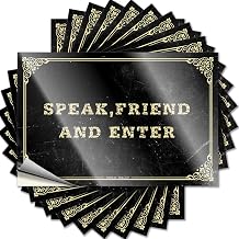 Stickers for Car Speak Friend and Ente Funny Sticker 10 Pcs Tool Decal Car Decals8X12CM