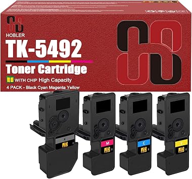 TK5492 Toner Cartridges Compatible for Kyocera TK-5492 TK-5492K TK-5492C TK-5492M TK-5492Y Toner Cartridge Work for Kyocera ECOSYS PA2101cx MA2101cwfx Printers