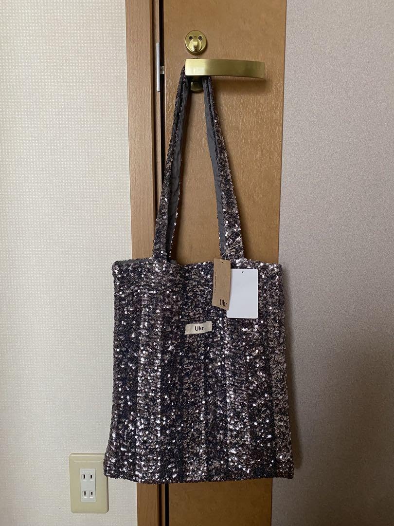 Amazon.co.jp: Uhr ウーア Spangle Tote Bag シルバー トート