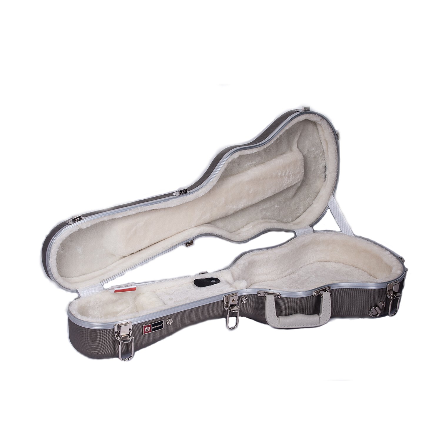 Crossrock cra800tuch ABS Tenor ukelele funda rígida, champán