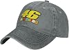 Valentino Rossi vr46 Baseball Cap, Sports Hat, Baseball Cap, Adjustable, Breathable, UV Protection, Small Face Effect, Unisex, Gray