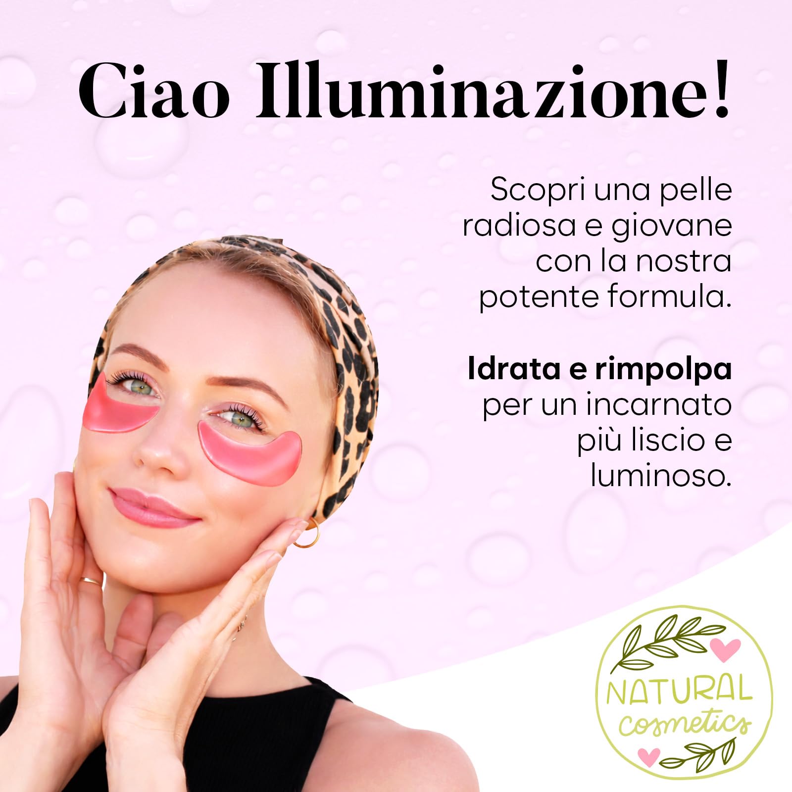 Patch Occhi, Maschera Occhi con PDRN, Caffeina e Collagene, Patch Occhiaie e Borse, Maschera Occhiaie, Eye Mask per Schiarente e l'idratazione (30 Paia)