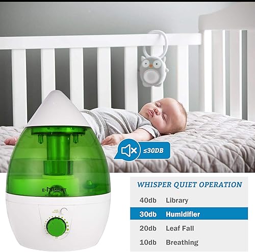 Miniatura 6 de TRY & DO Humidificador de plantas pequeñas para interiores hasta 12 horas Humidificador de aire 1L con luz nocturna opcional humidificadores de