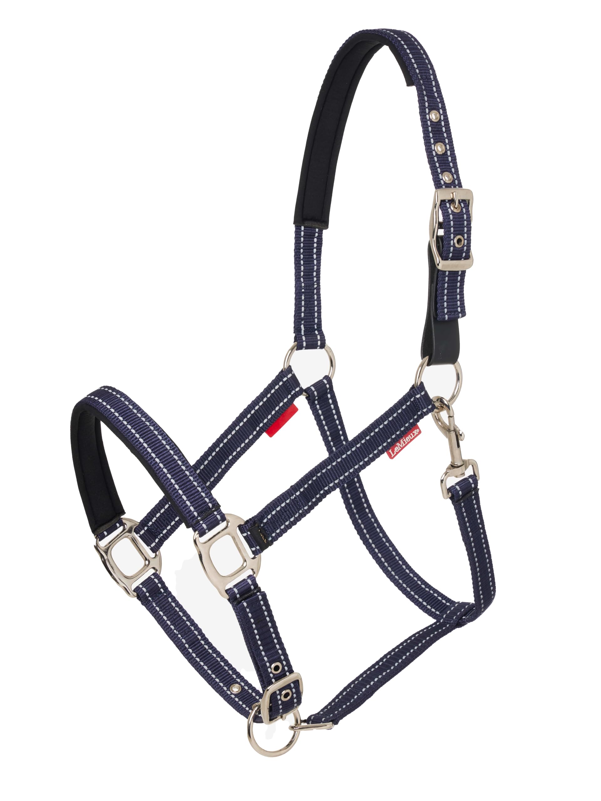 Cabezada JRS Hesadcollar navy azul marino de nailon resistente para caballos 4