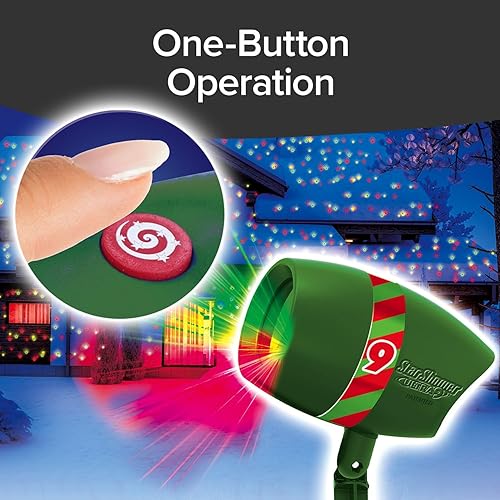 Miniatura 5 de Star Shower Ultra 9 espectáculo de luces láser para exteriores, AS-SEEN-ON-TV, nuevos 9 patrones únicos, duchas para el hogar con miles de luces, 3
