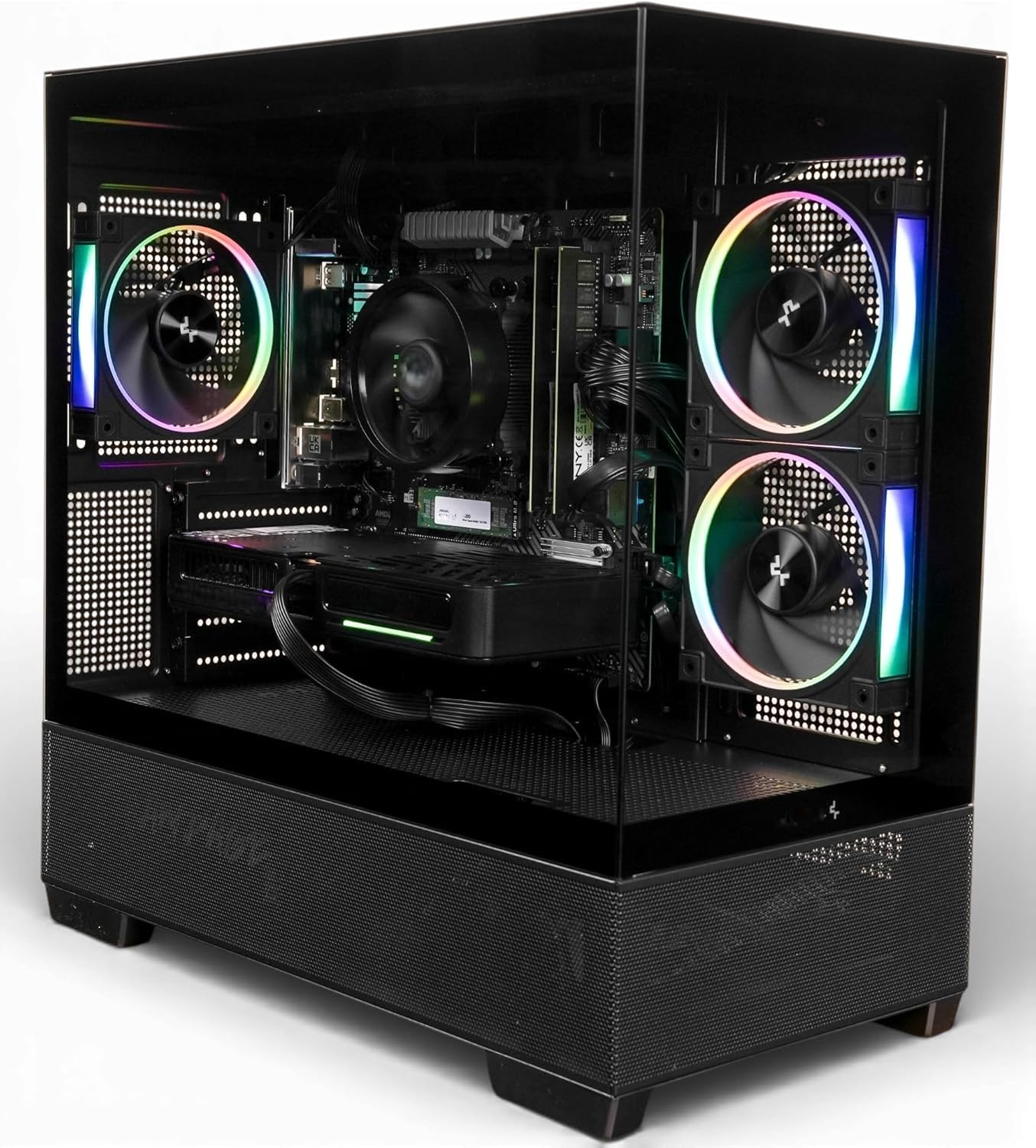 ZeroLag AZ Gaming PC - AMD Ryzen 5 5500, Nvidia RTX 5060, 32GB DDR4 RAM, 1TB NVMe SSD, 80+ PSU, Wi-Fi/Bluetooth, Windows 11 Pro, DeepCool ARGB Case with USB-C - 1