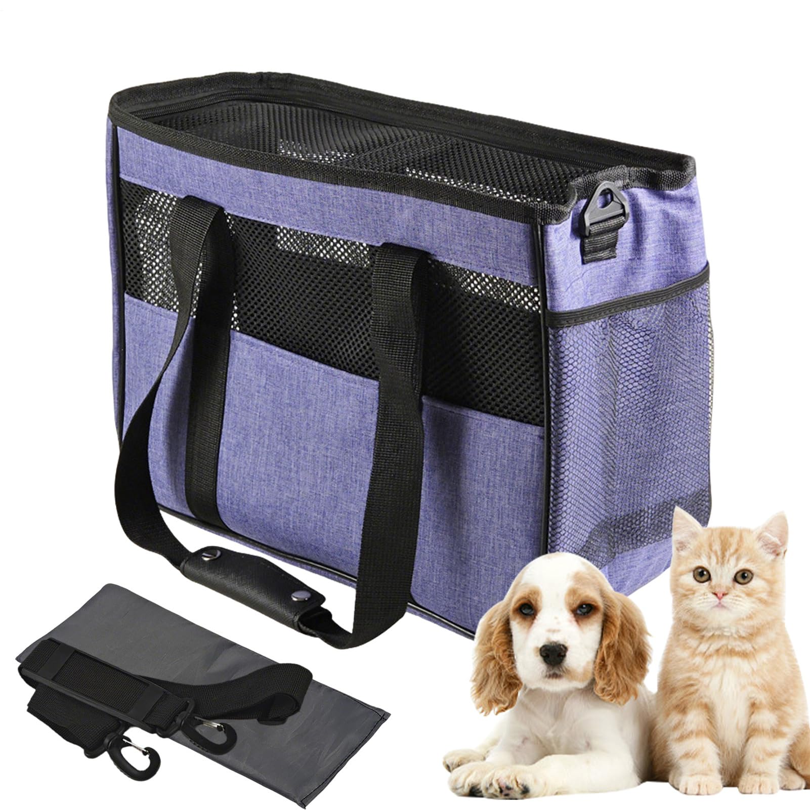 Sac bandoulière sécurisé pour voyages extérieur anti-chute et confortable pour animal
