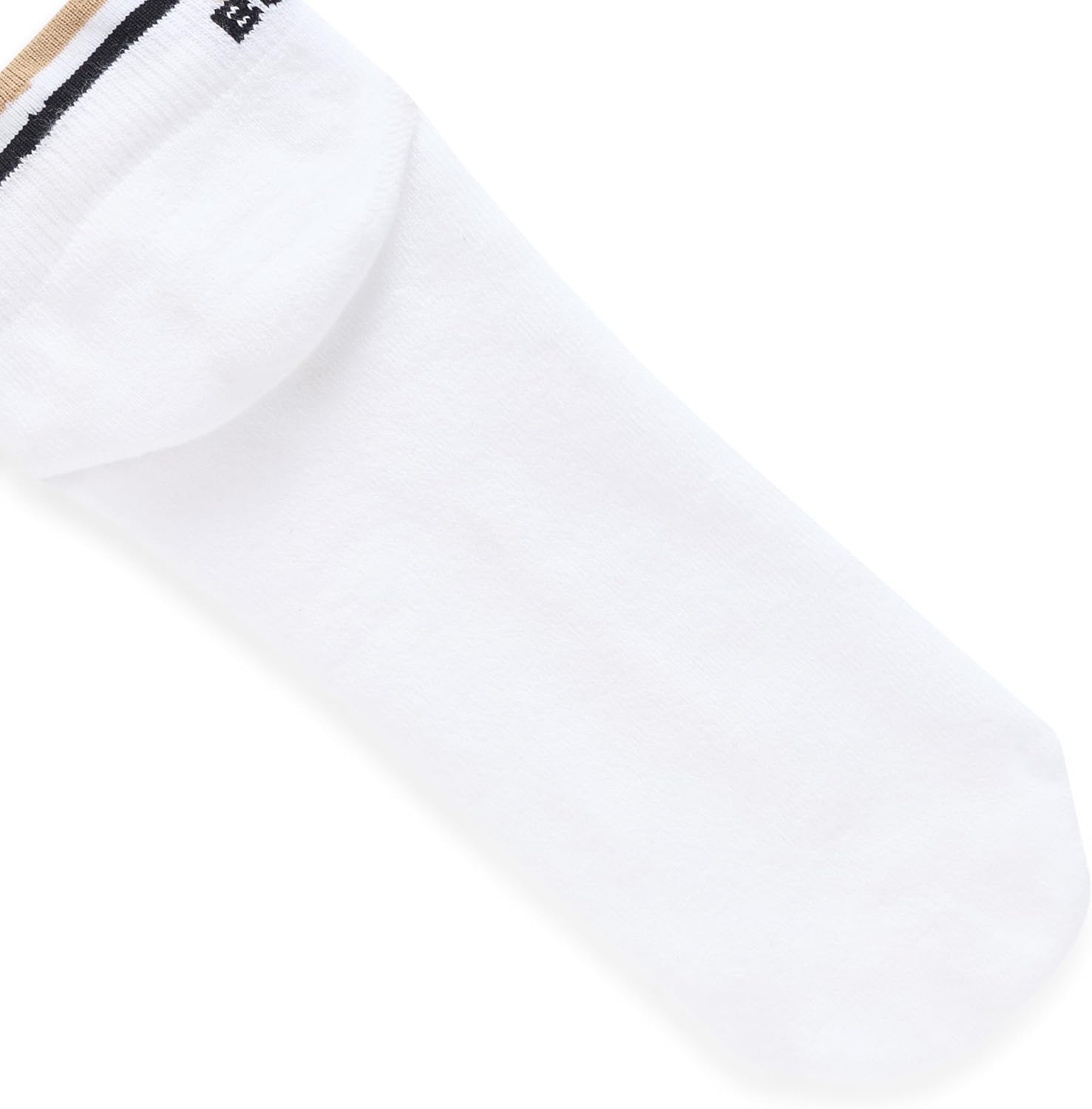 BOSS, 2-Pack Iconic Stripe Detail Ankle Socks, white tulip, 7-13