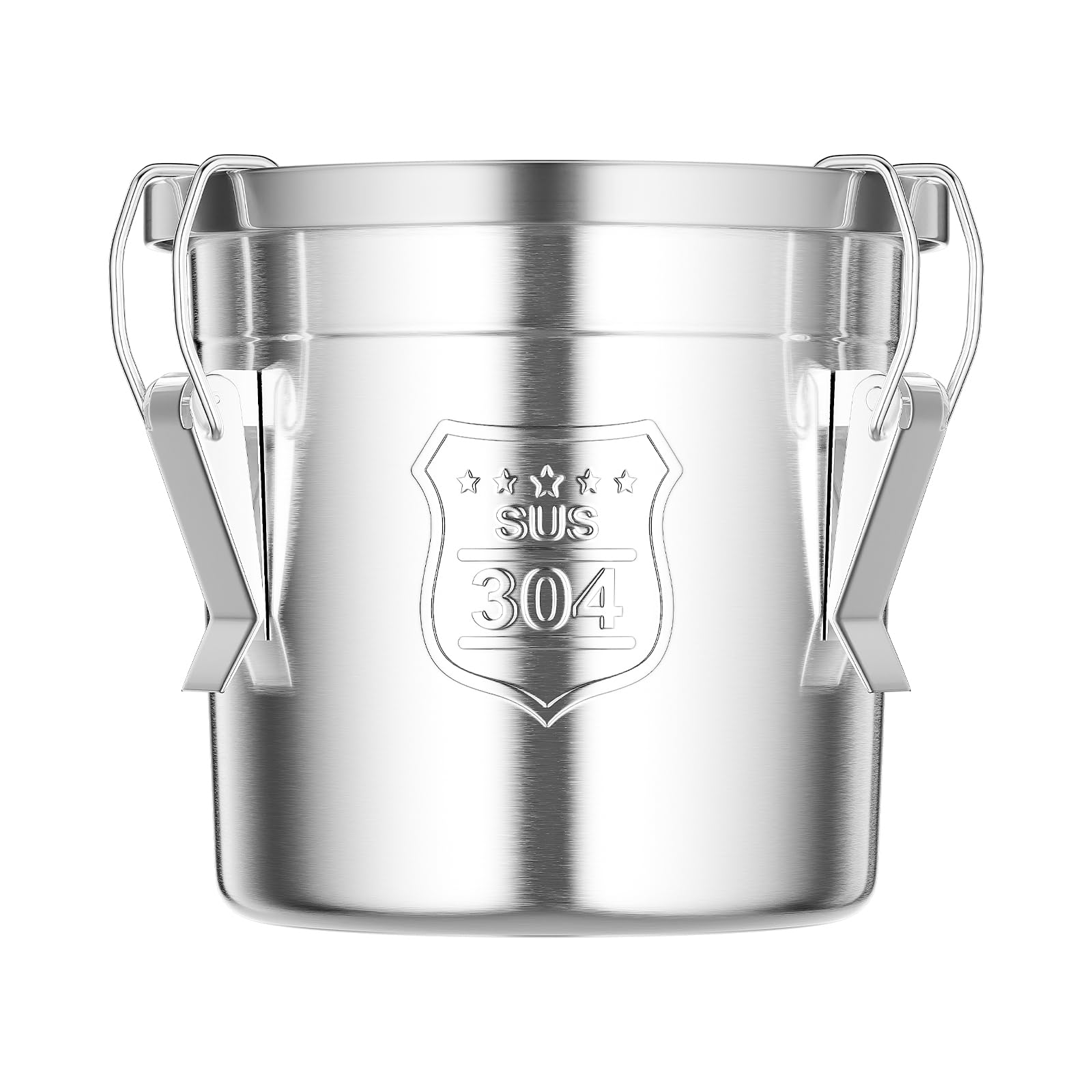 6L/1.59Gal Edelstahl-Luftdichter Lebensmittelbehälter mit luftdichtem Deckel und Verschlussklammer Reis-Getreide-Behälter Behälter Eimer für Reis Milchkanne Kaffeebohnen Kekse Aufbewahrung