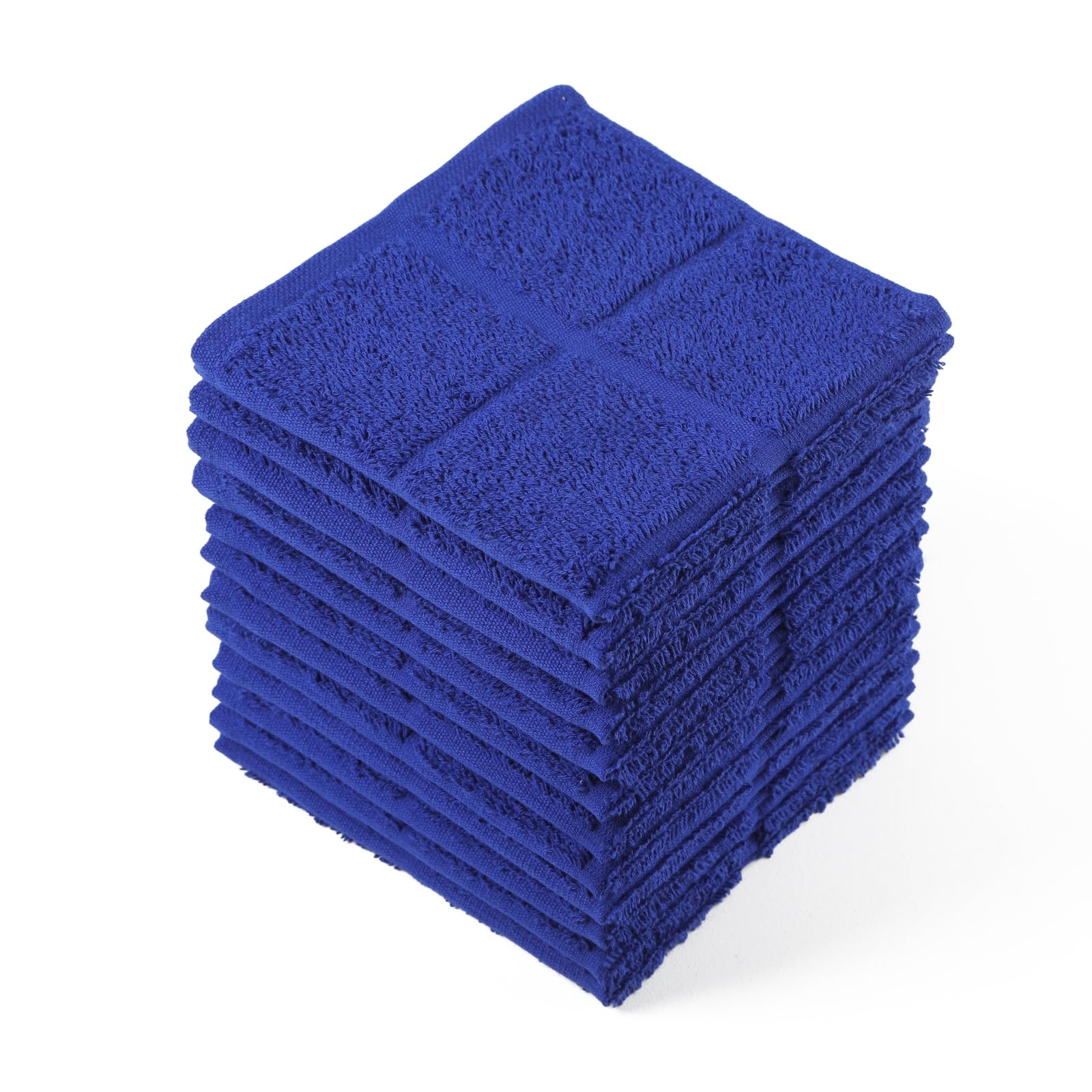 Glynniss Strofinacci da cucina blu altamente assorbenti, 100% cotone, per lavare i piatti, pulizia (12 pezzi, blu)