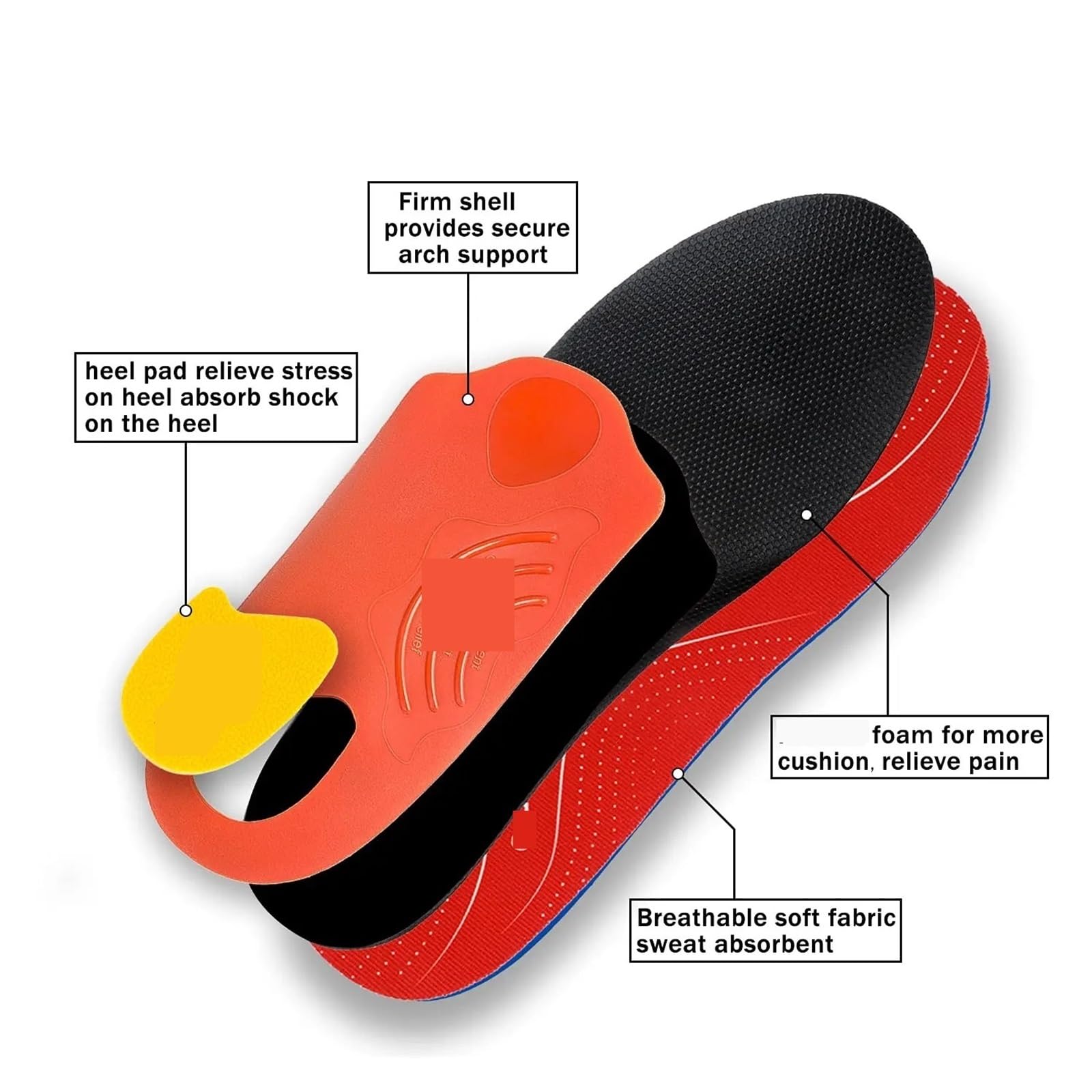 Solette Di Supporto Soletta sportiva ortopedica plantare Uomo Donna Sneaker Piedi piatti Supporto for arco alto Solette ortesi Plantillas Insert Sole