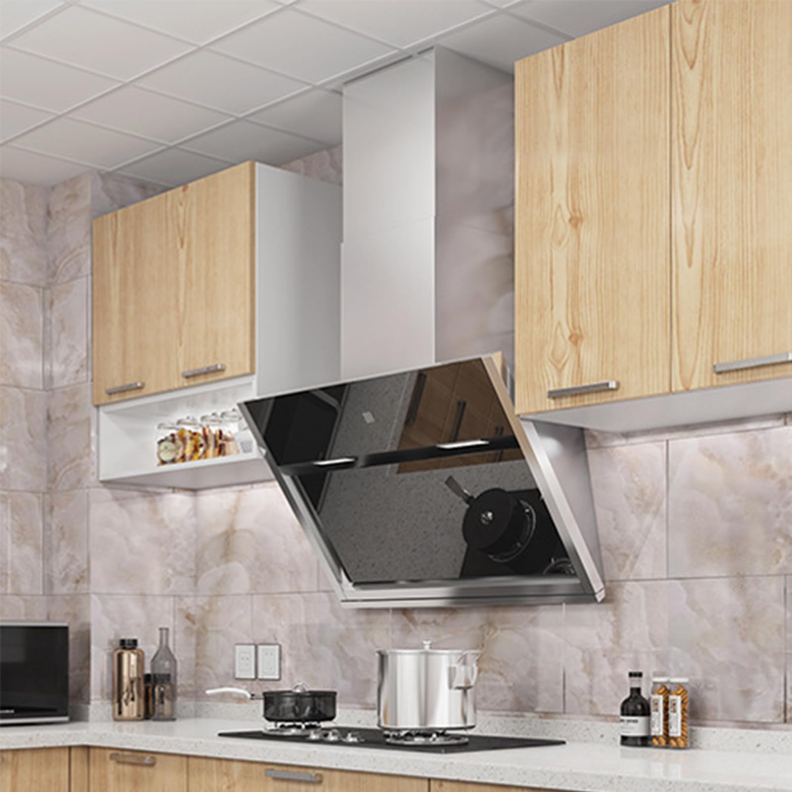 Pannelli Decorativi per Pareti, Piastrelle Adesive Cucina | 10 Pezzi 60x30 cm, Pannelli Decorativi Effetto,O,30x60CM | Pvc Impermeabile Per Pareti, Bagno, Cucina, Doccia e Soggiorno