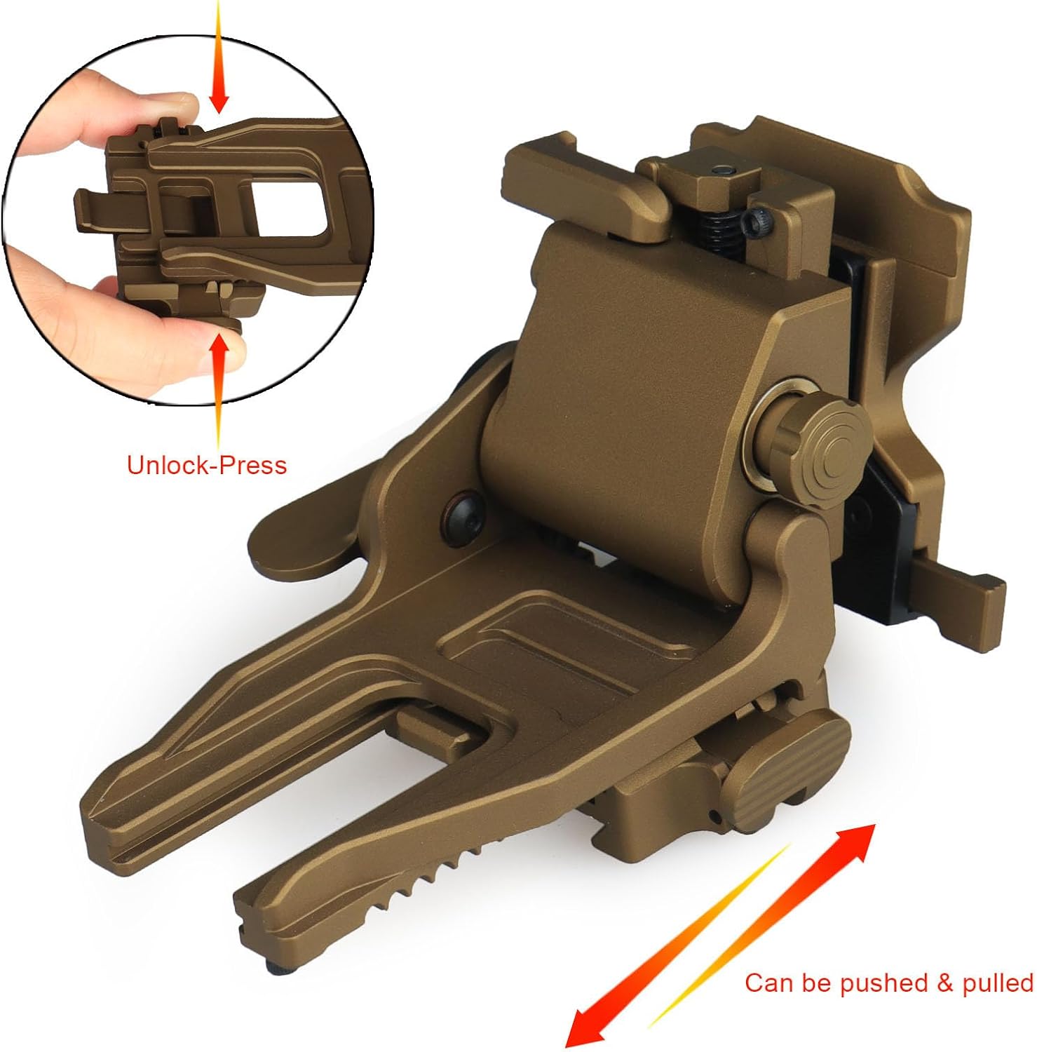 Night Vision Goggles NVG Mount for L4G24 Metal Helmet Mount PVS15/18