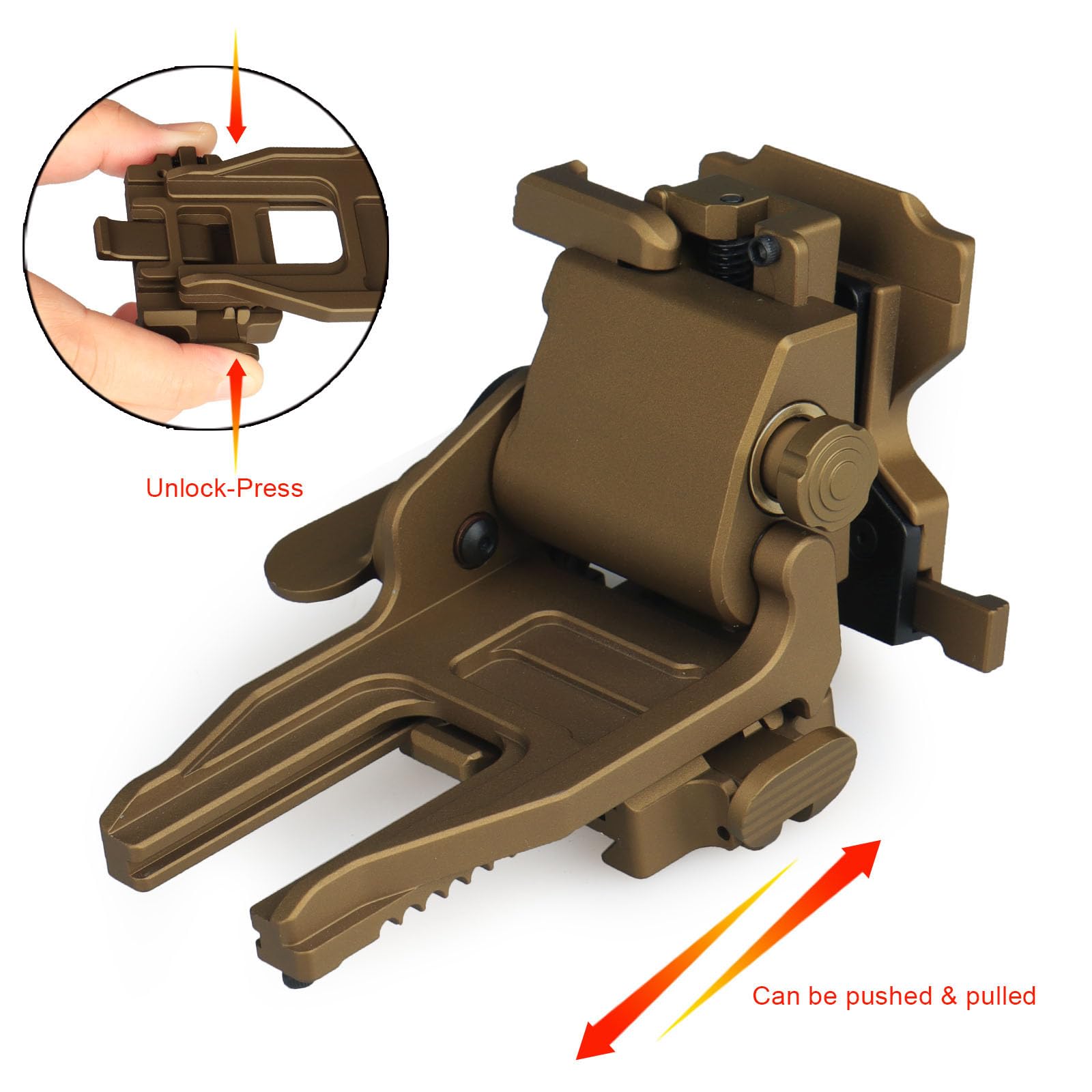 E.T Dragon Night Vision Goggles NVG Mount for L4G24 Metal Helmet Mount PVS15/18