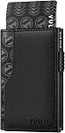 VULKIT Card Holder with ID Window Pop Up Cards Slim Leather Wallet RFID Protection Up to 12 Cards Card Case | with ID Window