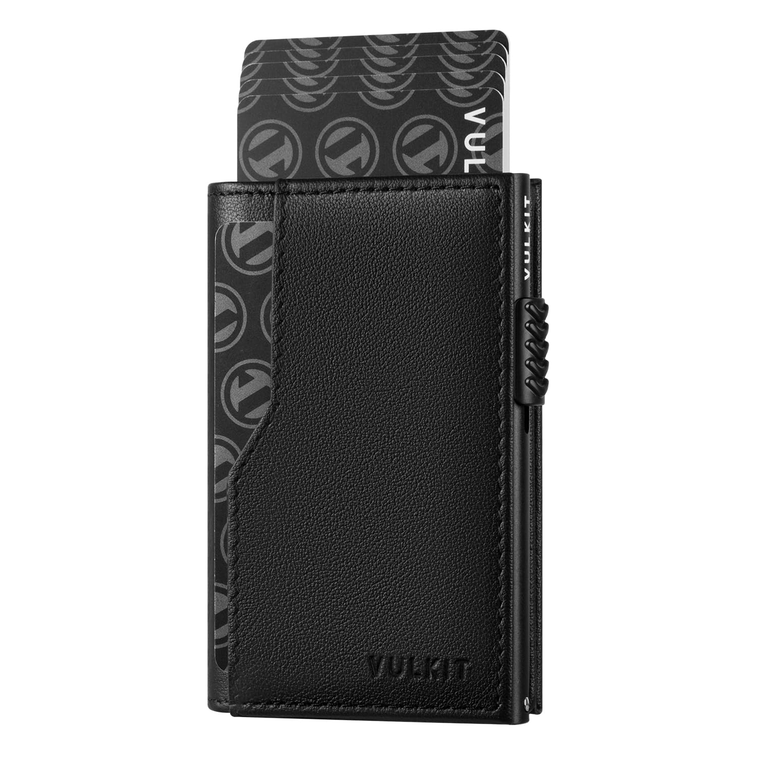 VULKIT Card Holder Wallet with Double ID Windows RFID Blocking Pop Up Wallet Minimalist Design for 12 Cards