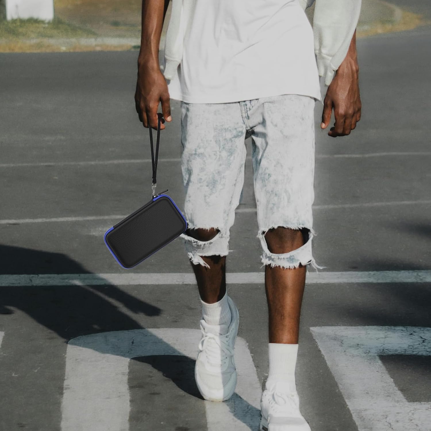 Tire Inflator Case for Hafuloky/ for LOLSSA/ for EMSON for Bullseye Pocket Air Compressor, Portable Cordless Car Tire Pump Travel Storage Bag with Mesh Pocket for Pressure Gauge Accessories(Box Only) - Image 7