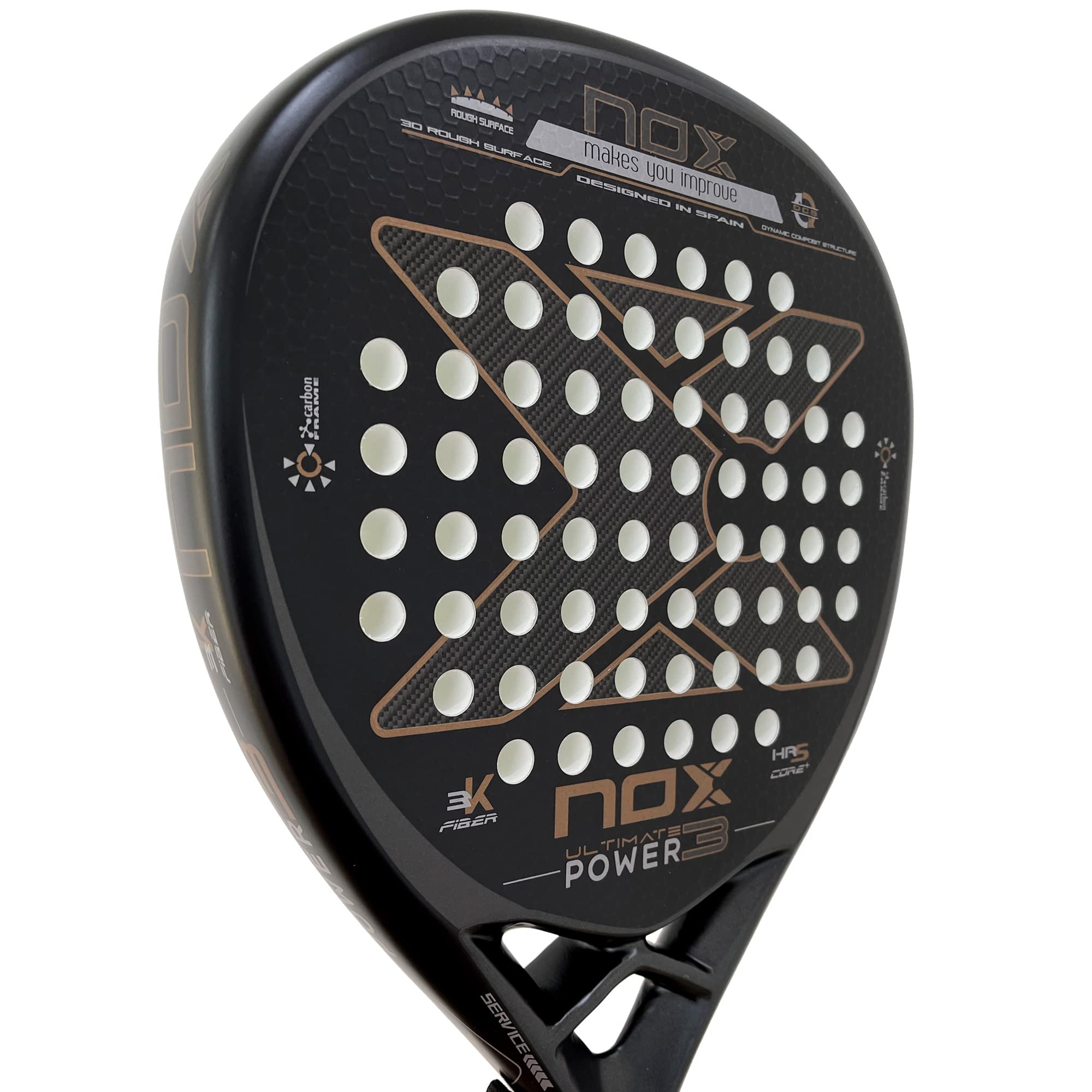 Canot Padel Pro – 3 Balles Jaunes, Taille M, Unisexe Adulte