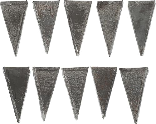 DOITOOL Juego de 40 cuñas de mango de hacha de acero de alto carbono, cuñas metálicas triangulares para martillo, hacha, refuerzo de mango de