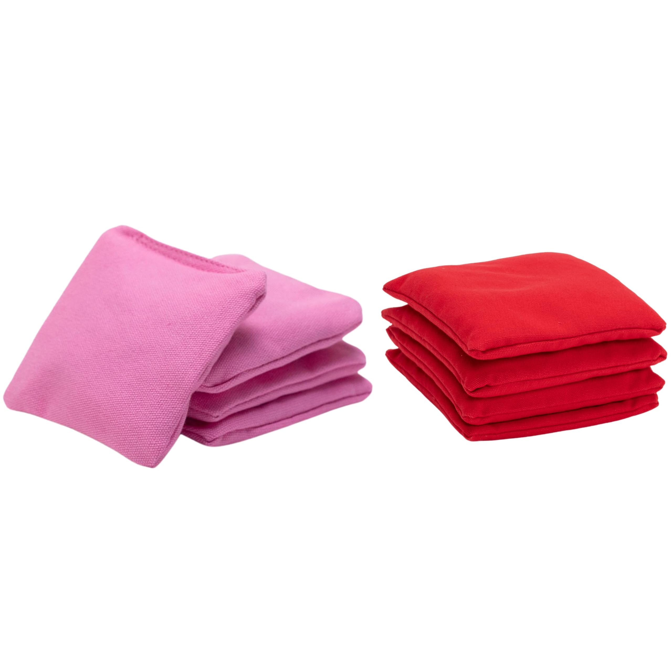 Wicked Wood Games Sacs de cornhole 2x4 officiels ACL Plusieurs options de couleur rouge rose