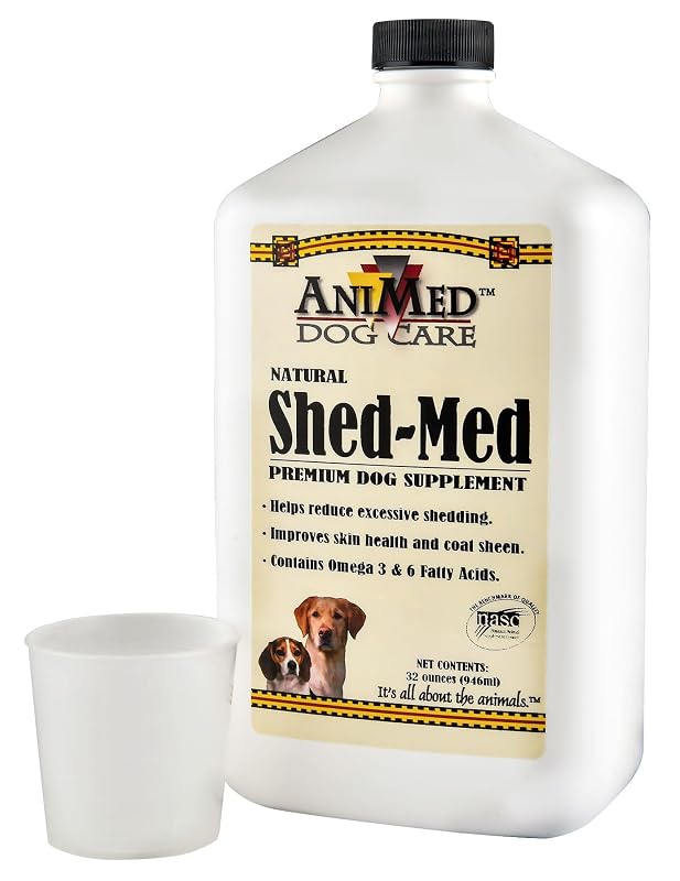 Suplemento em Óleo para Cães ANIMED Shed-Med Premium com Ômega 3 e 6
