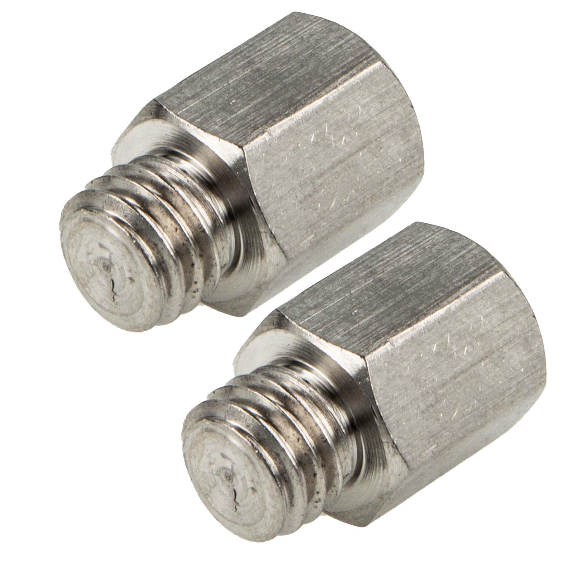 tecuro 2 x Reducer Adaptor Metric M12 (IG) x M8 (AG) Galvanised Steel