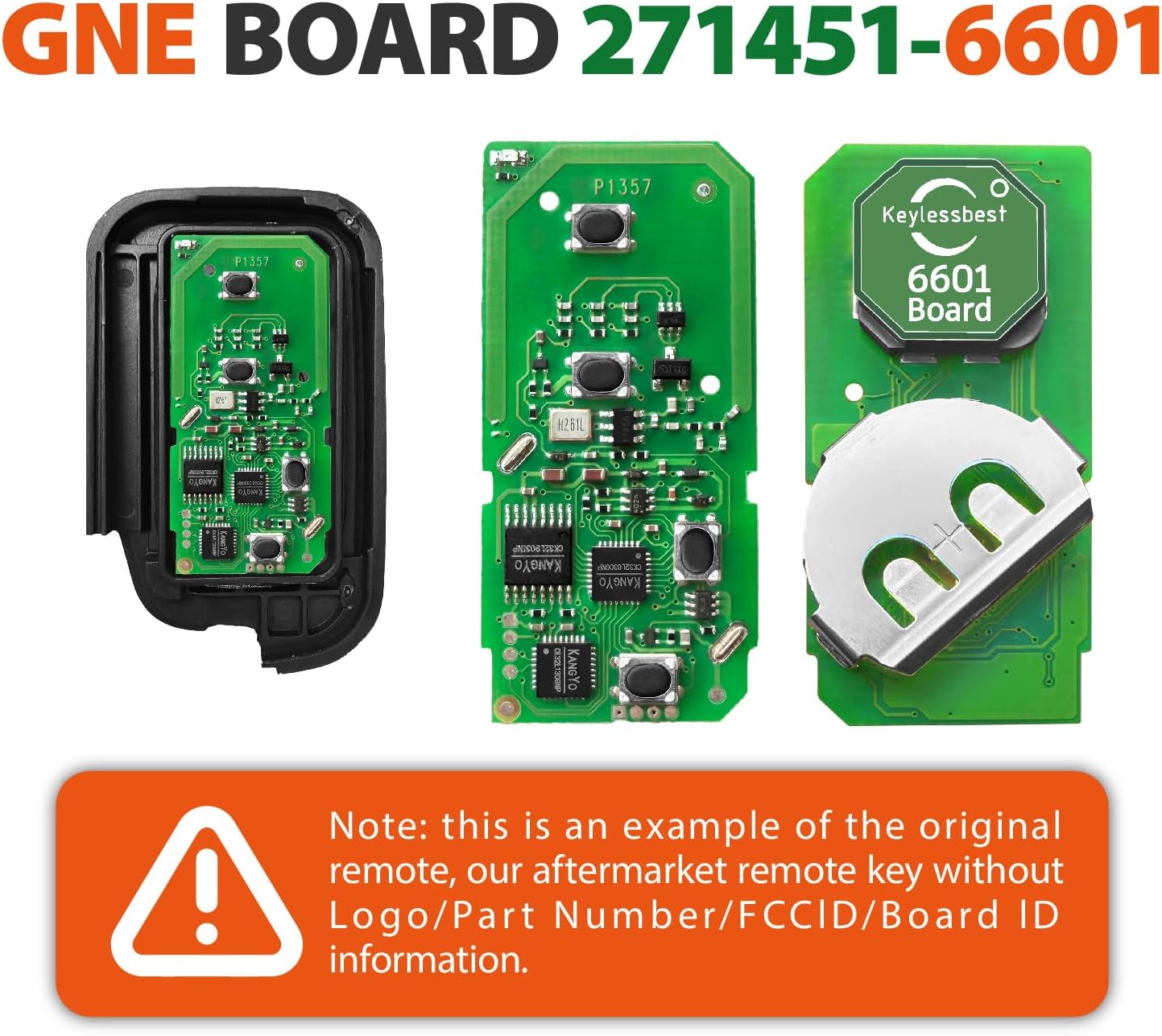 Replacement for 2011 2012 2013 2014 Smart Proximity Lexus ES350 ISC ISF IS250 IS350 GNE 271451-6601 Board Key Fob HYQ14AEM 315MHz 4 Buttons