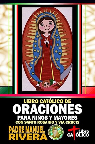Libro Católico de Oraciones para niños y mayores con Santo Rosario y Via Crucis