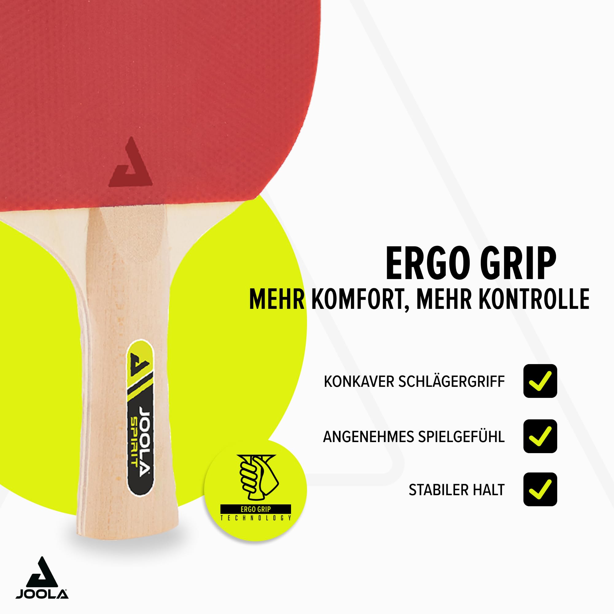 JOOLA Tischtennis-Set Family, Tischtennis-Set mit 4 Tischtennisschlägern, Tischtennisbällen und Tragetasche