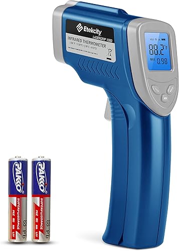 Vista 55 de Termómetro infrarrojo digital láser Etekcity Lasergrip 800, pistola de temperatura sin contacto -58 ℉-1382 ℉ (-50 ℃ a 750 ℃), termómetro de lectura