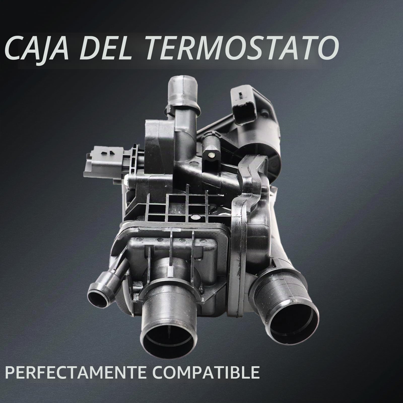 Carcasa termostática compatible con Citr0en C4 C5 III 308 508 3008 5008 2.0 BlueHDi Focus Kuga DS7Q-8A586-AB Hopzty 9804160380