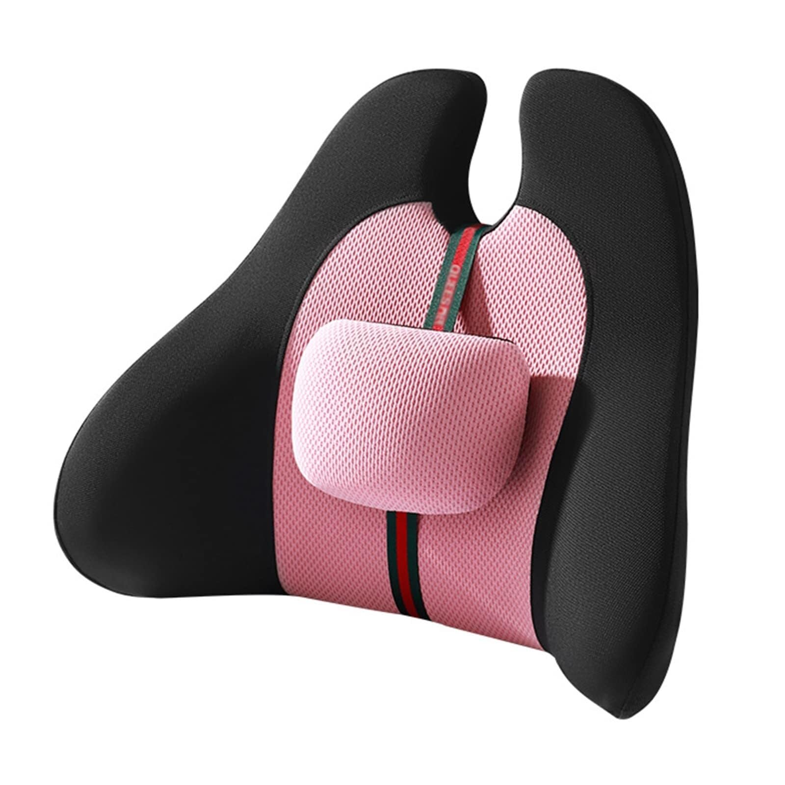 Almohada Lumbar Cojín Ergonómico para Sentarse Respaldo Ortopédico De Espuma Viscoelástica Lavable para Sillas De Oficina,Asientos De Coche,Escritorio (Color : A)