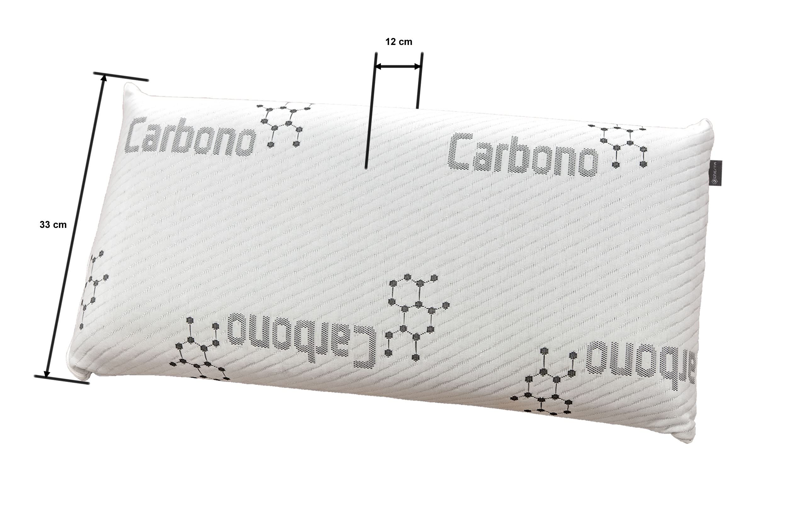 Sibiles Almohada Viscoelástica Carbono Activo Anti Malos Olores Viscoactive Color Único Talla Almohada 150 cm