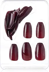 Unhas Postiças Estilo Bailarina - Vinho - Up405, Macrilan