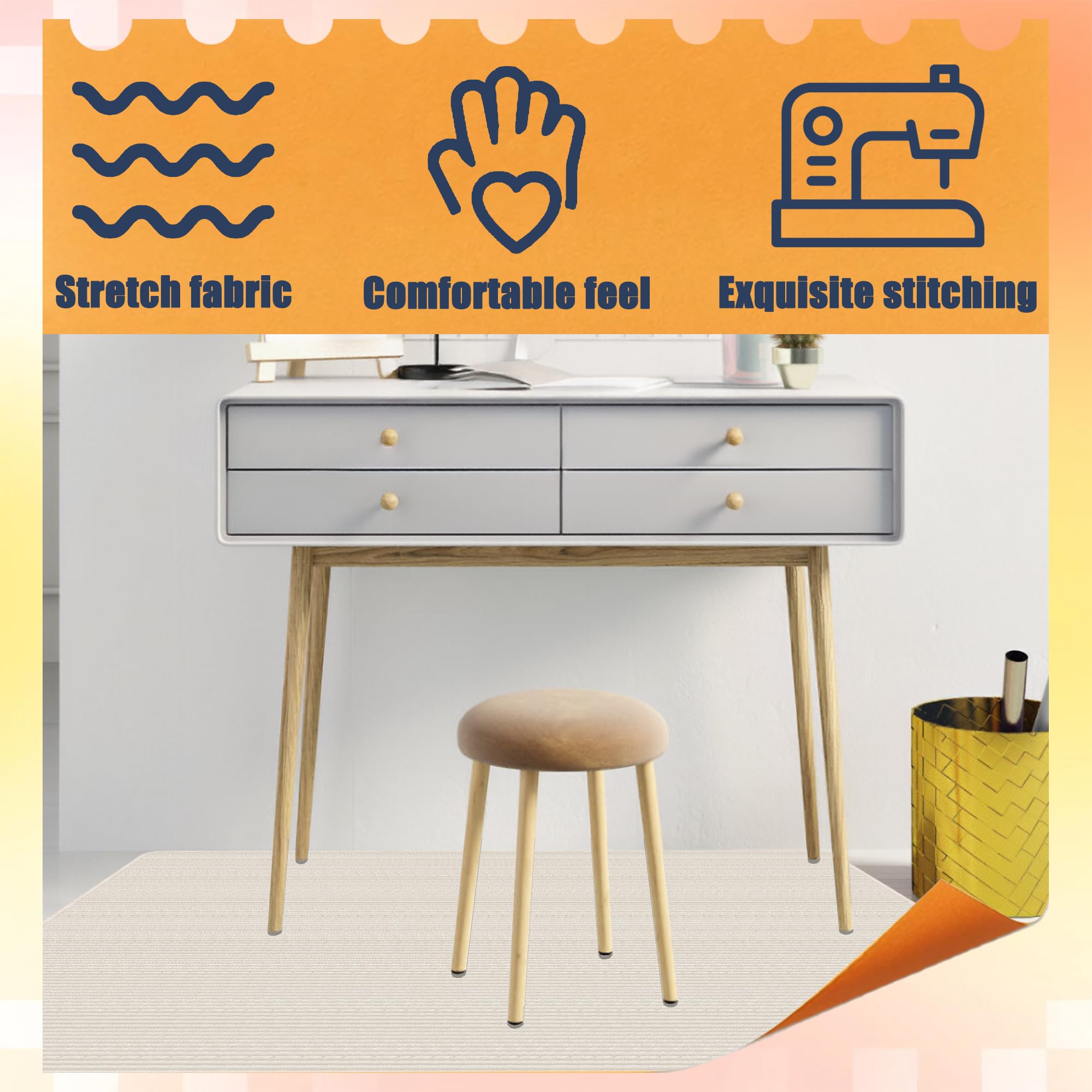 Protector Suelo Silla Ruedas 155 x 185 cm Antideslizante Protector de Suelo para Silla con Ruedas Material Resistente y Duradero de Oficina Baldosas Suelos Duros, Blanquecino