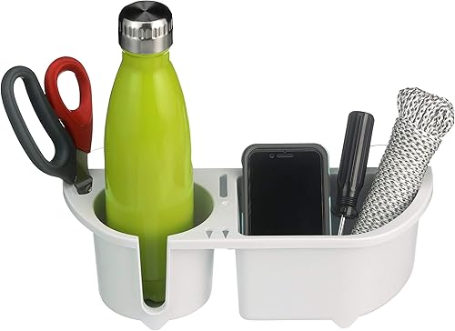 Miniatura 5 de Seachoice Cruisin' Caddy, organizador de bebidas y artículos marinos resistente a los rayos UV, color blanco