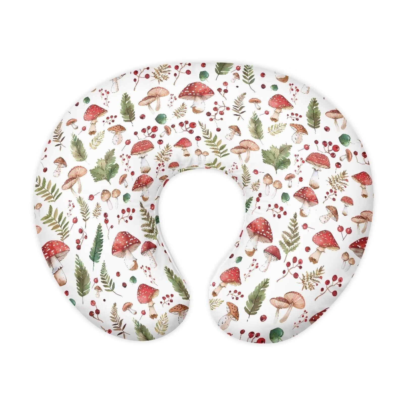 Hudotybom Nursing Pillow Cover Mushroom Breastfeeding Pillow Slipcover for Baby Nursing Pillow Cover Cuddle Pillow Slipcover Soft Nursing Pillow Protective Baby Feeding Baby Essentials