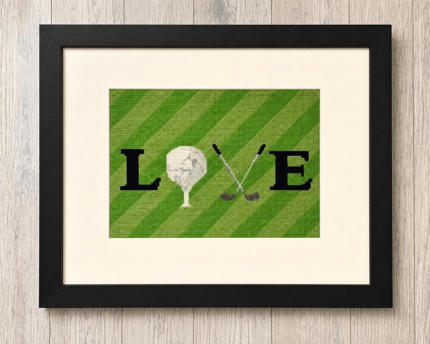 Pepita Needlepoint Canvas: Love Golf, 11" x 8"