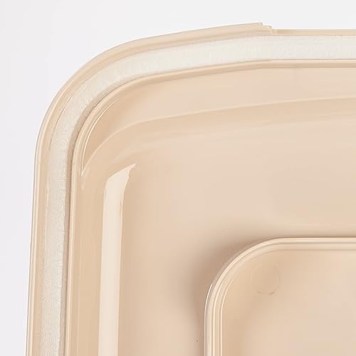 Miniatura 6 de IRIS USA WeatherPro 22 lb  28 Qt - Contenedor hermético para alimentos para mascotas, cuerpo translúcido, fácil de mover, sin BPA, para alimento de