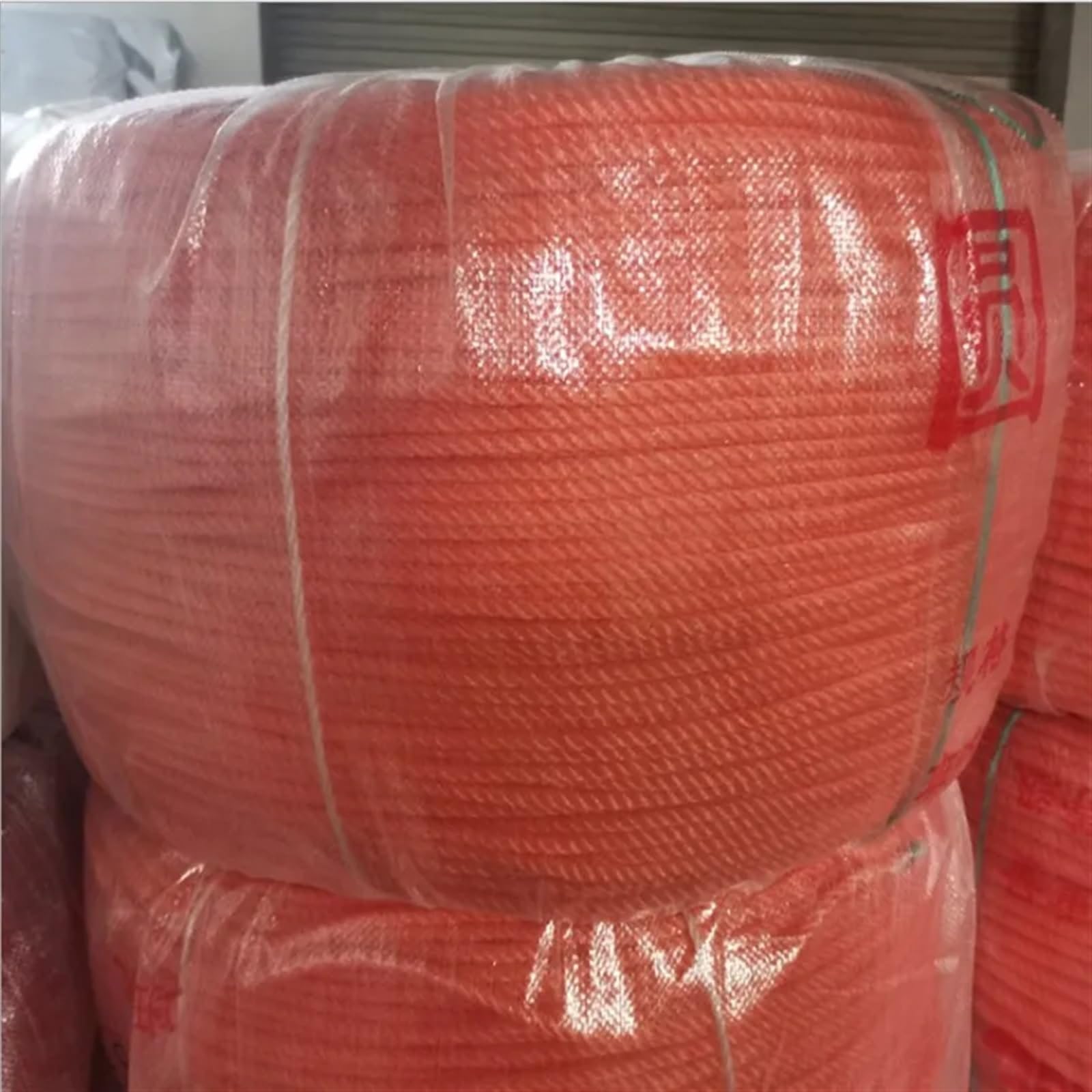 Garten Schnur 1/2/3/5/7/8/10/12/14mm/1000g/teile PE Hängende Sämling Polyethylen Seil Kunststoff Nylon Fischernetz Seil Weiß Blau Rot Bindung (Color : 4mm red 1kg)