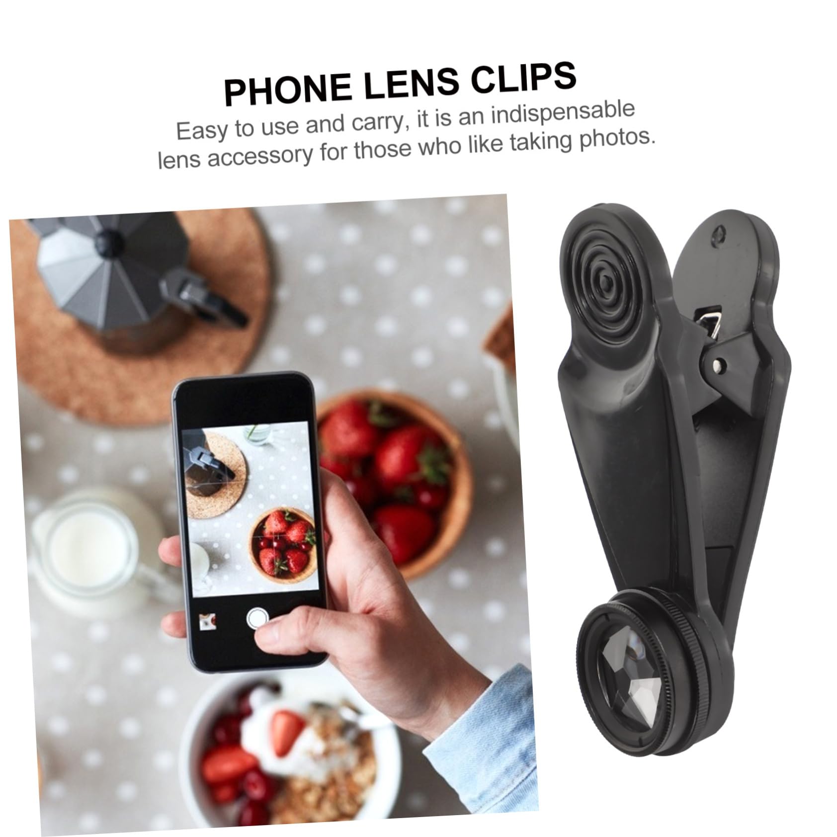 WOONEKY Obiettivo Per Fotocamera Del Telefono Kit Obiettivo Grandangolare Fisheye Adatto Per Uso Professionale e Personale Nero