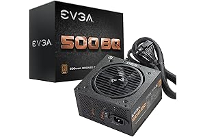 EVGA 500W Bq, 80+ Bronze Certified Semi-Modular Power Supply