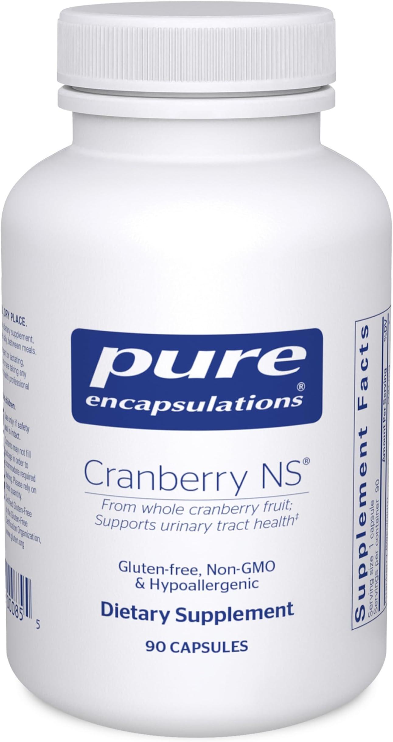 Cranberry NS | Hypoallergenic Supplement to Support Urinary Tract Health | 90 Capsules