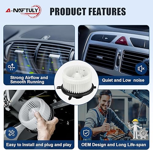 Miniatura 2 de Reemplazo del ventilador del motor del ventilador de CA para Jeep Grand Cherokee 2011-2019, Dodge Grand Caravan 2008-2020, Chrysler Town and Country