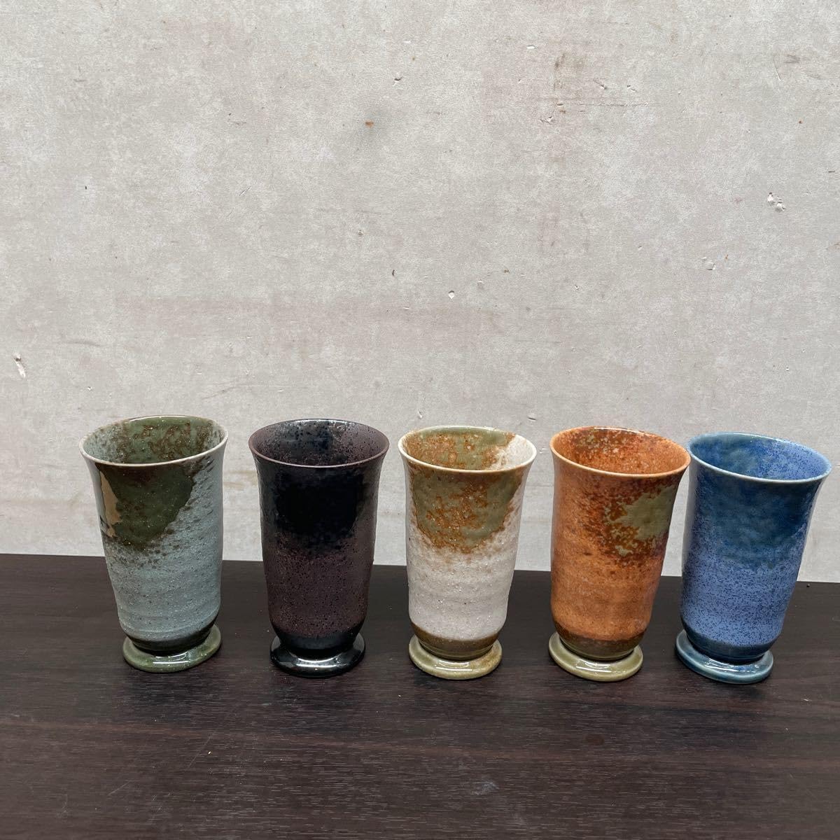 フリーカップ 5客 セット 窯名不明